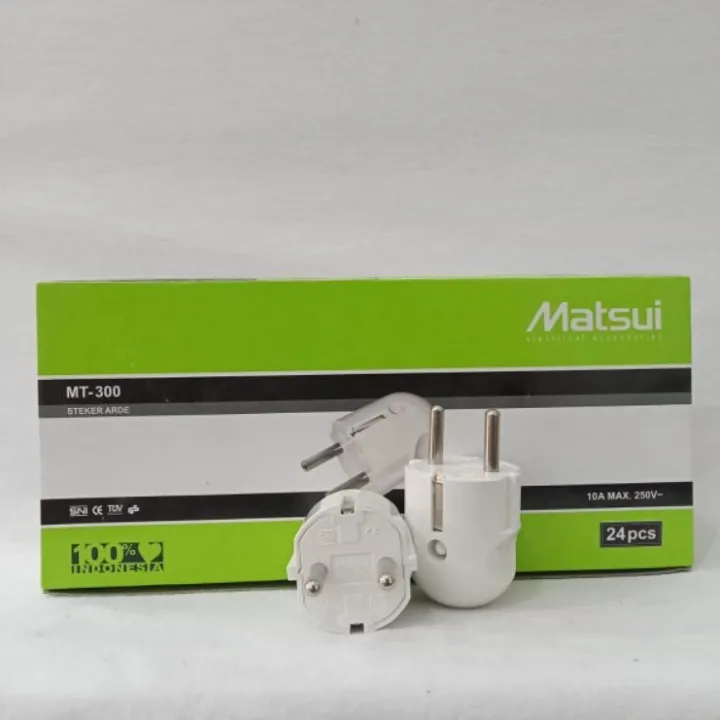 Steker Arde Matsui Colokan Listrik Bulat SNI MT300