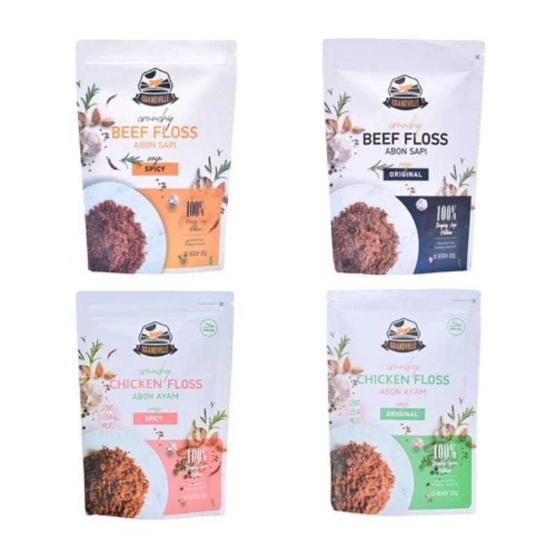 

Abon MPASI No MSG Premium Grandville Abon Crunchy Beef Chicken Floss - OMAHBAYI
