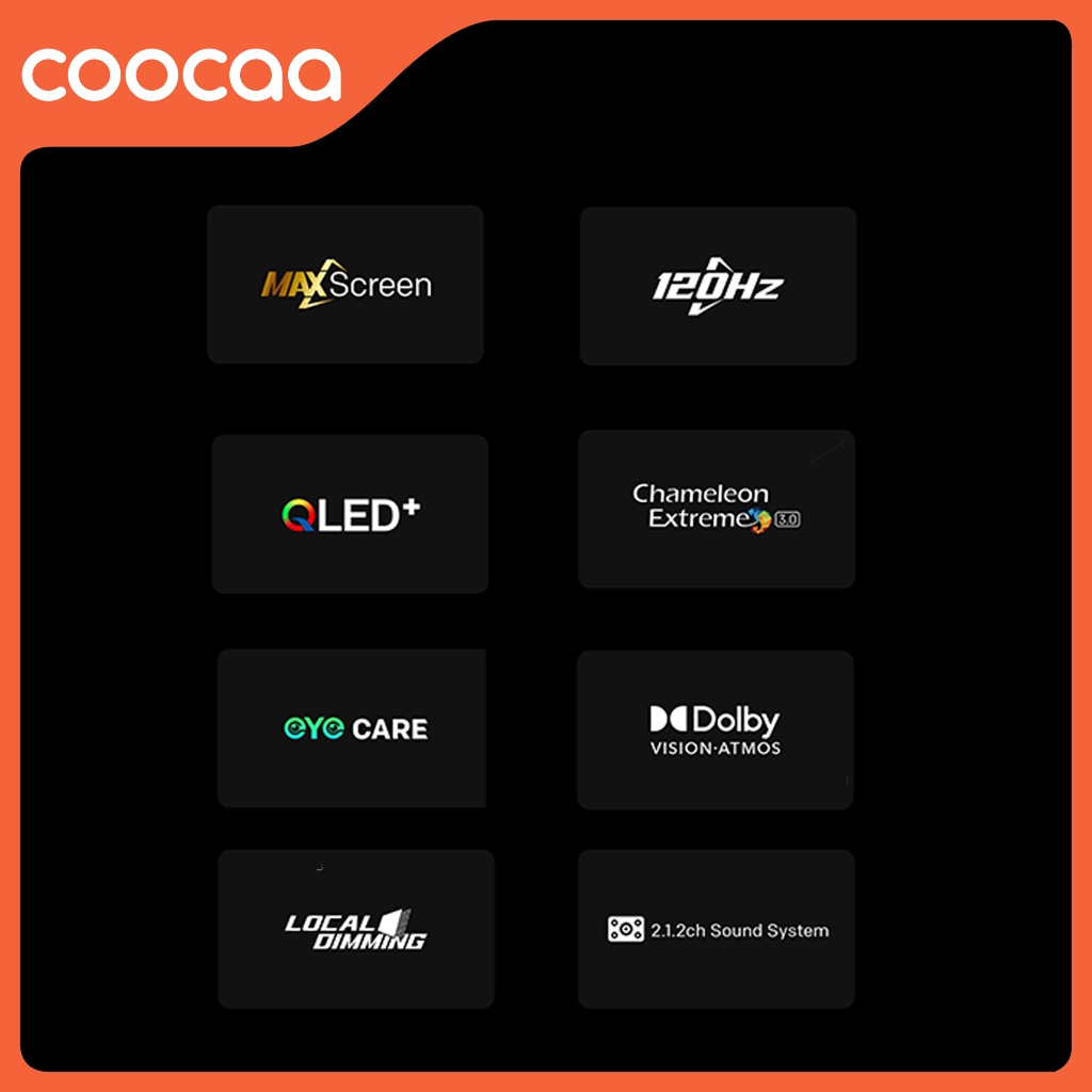 [NEW] [Google TV] COOCAA TV 100 inch - QLED- Smart TV - Digital TV - Netflix &amp; Youtube - Google Assistant - Dolby Audio - WIFI (Coocaa 100CUE8600)