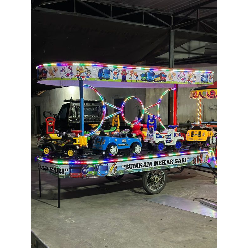ODONG-ODONG KERETA PANGGUNG 6 GERBONG |Mainan Pasar Malam|Mainan Rental Usaha