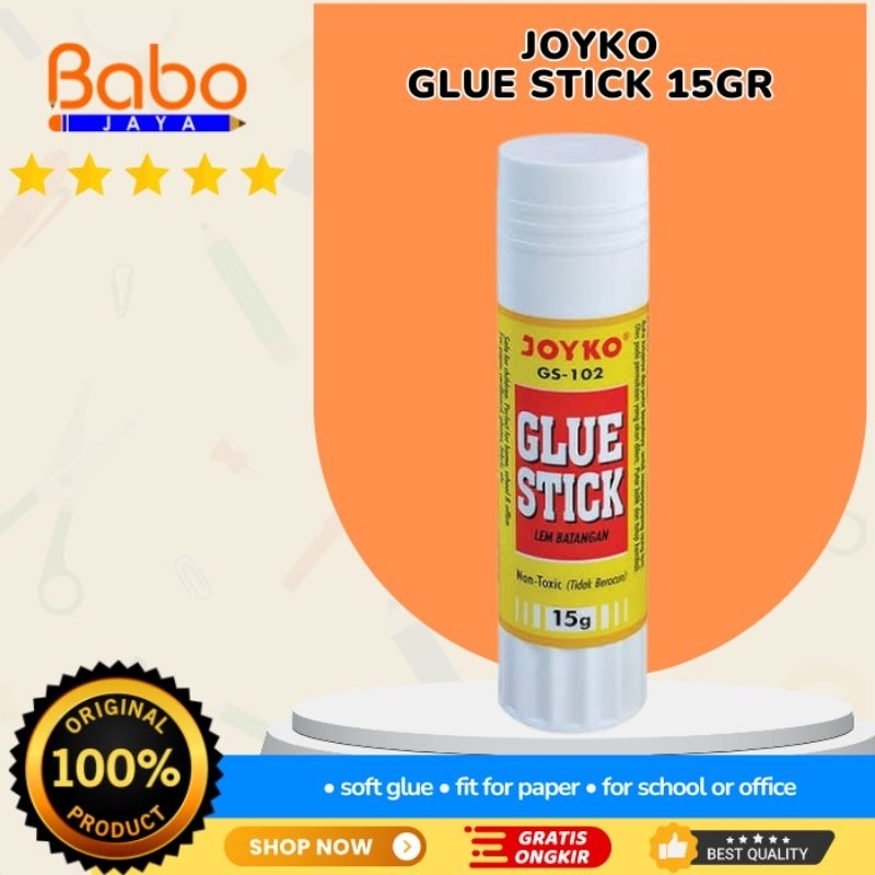 

BABO JAYA GLUE STICK JOYKO 15GR (CASE : PUTIH)