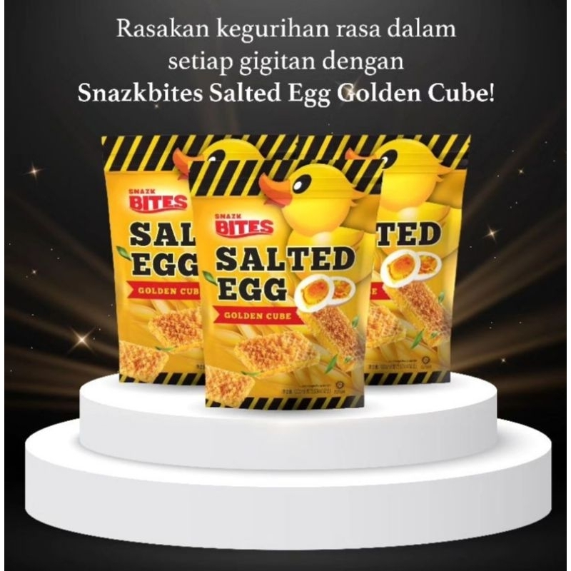 

Snazk bites salted egg golden cube