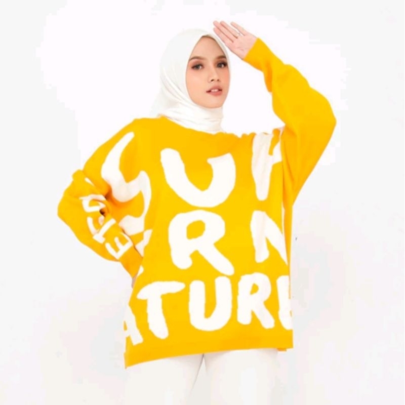 Preloved Kyoya Xavia Alphabet Knit Oversize