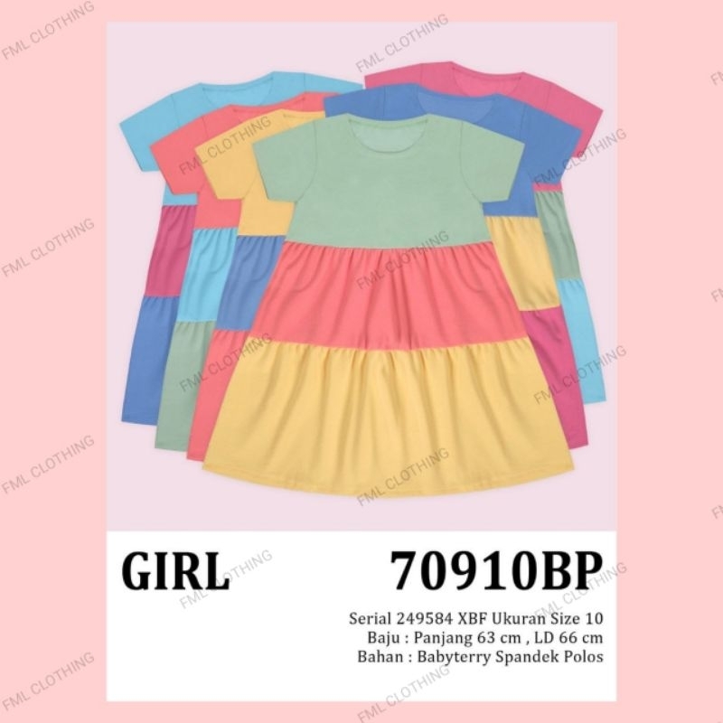 Lemone Girls 70910BP / Daster Anak Perempuan / Baju Anak Perempuan
