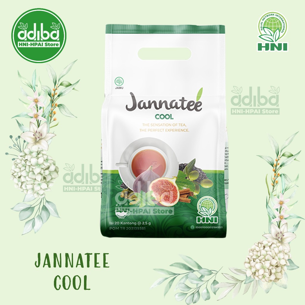 

JANNATEA COOL [HNI HPAI] Teh herbal Teh Daun Bidara Daun Zaitun Kapulaga Mengurangi Kolesterol | ORIGINAL