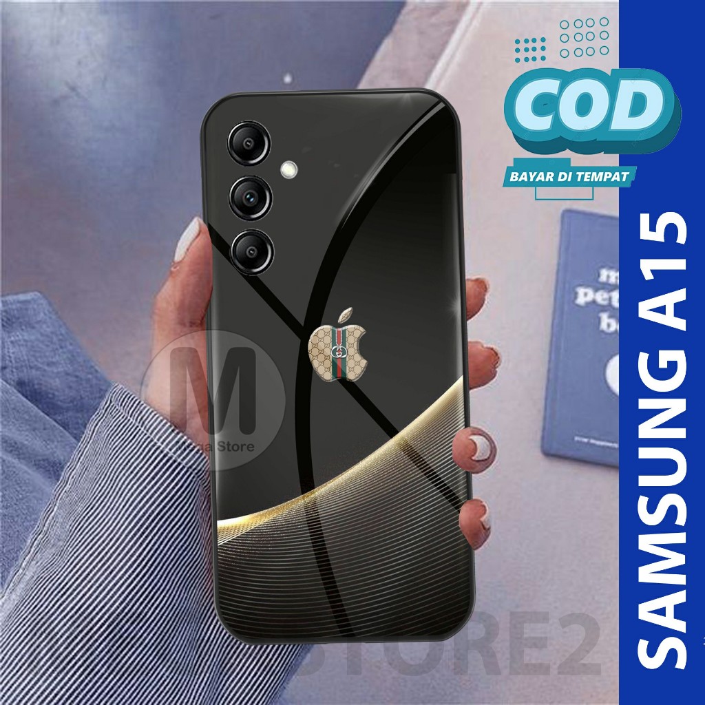 Softcase Kaca Case Samsung A15 2023 Terbaru Motif Aesthetic Pelindung Hp Anti Air [MG388]