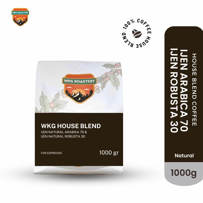 

House Blend 1 Kg (70% Arabica Natural 30% Robusta Natural)
