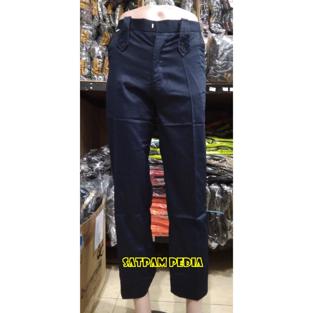 Celana Panjang Biru Polos - Celana PDH Panjang Biru