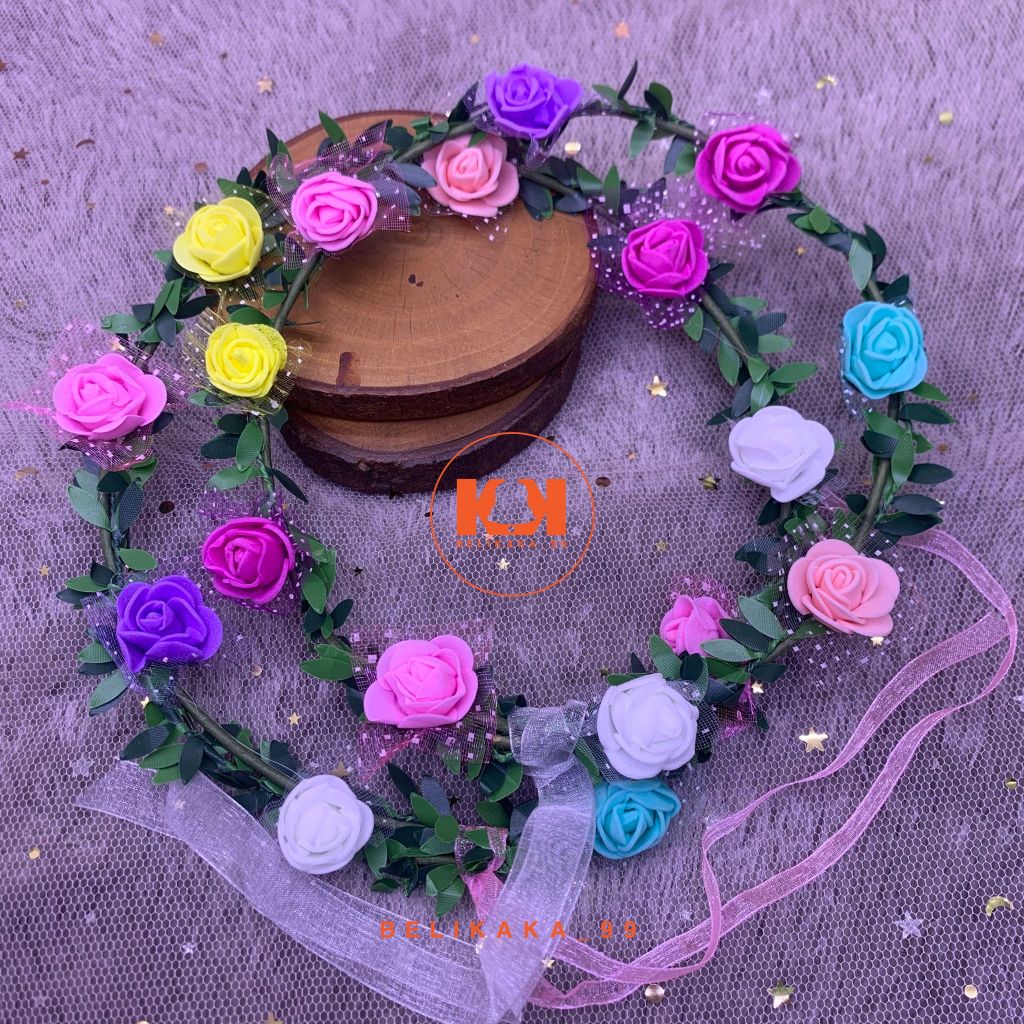 BANDO MAHKOTA BUNGA / BANDO FLOWER CROWN / BANDO MAHKOTA BUNGA LINGKAR / BANDO BUNGA LINGKAR