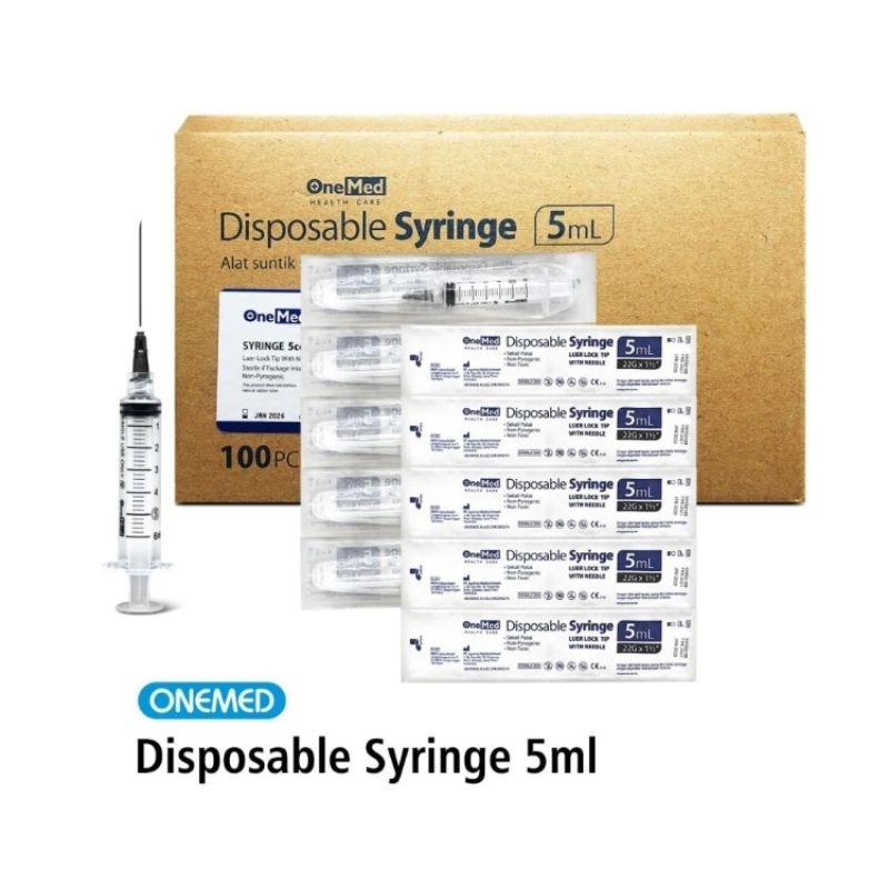 Spuit 5cc / Syringe 5cc Onemed
