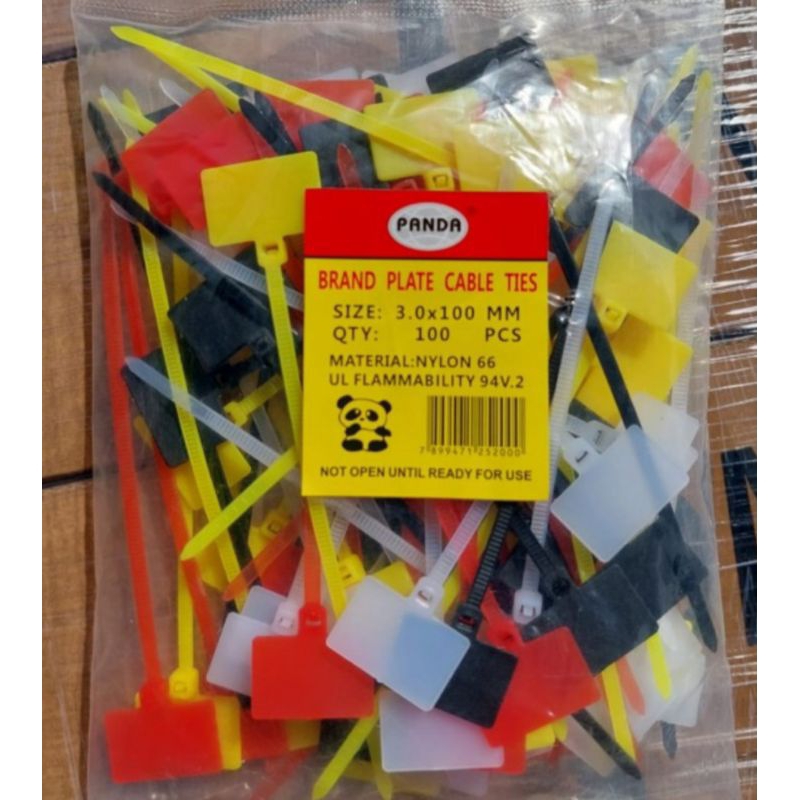 

Kabel ties label nylon marker 1 Pack MERAH PUTIH HITAM KUNING CAMPUR