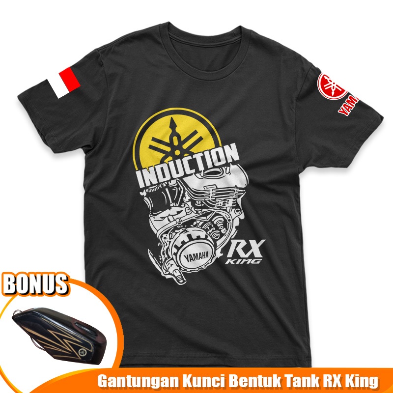 Gazken Kaos Induction Yamaha RX King BONUS Ganci Tank Keren Baju Motor Yamaha Indonesia Jadul Klasik