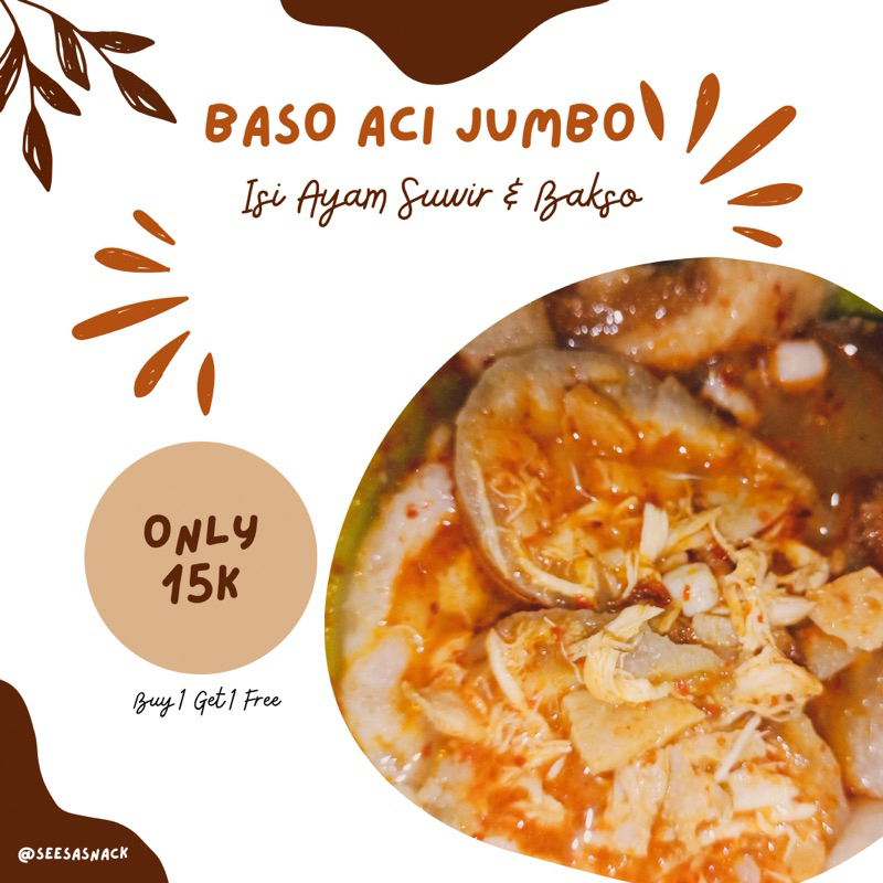 

Baso Aci Jumbo Bakso & Ayam Suwir Mercon By Seesa Snack