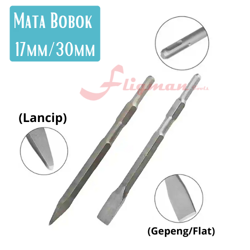 Mata Bor Bobok Beton | Mata Bobok / Pahat Beton/Bor Chisel Point (HEX)