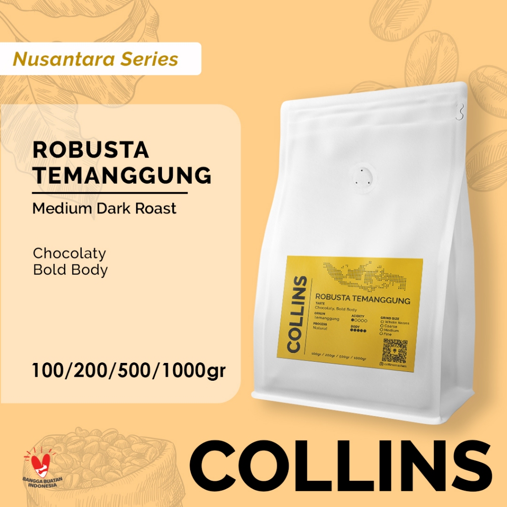 

Kopi Robusta Temanggung Central Java 100gr Coffee Beans ( biji / bubuk )