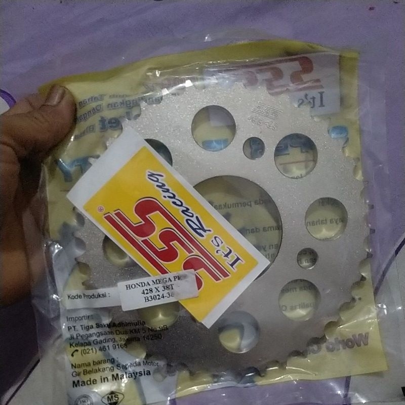 gear sss megapro ukuran 38