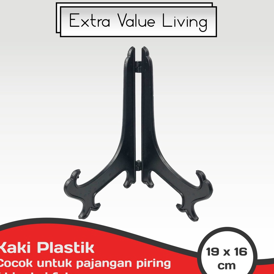 

Ready YOSHIKAWA Kaki Piring Plastik Standing Plate Kaki Pajangan Stand Frame EVLPS3KAKIPIRING