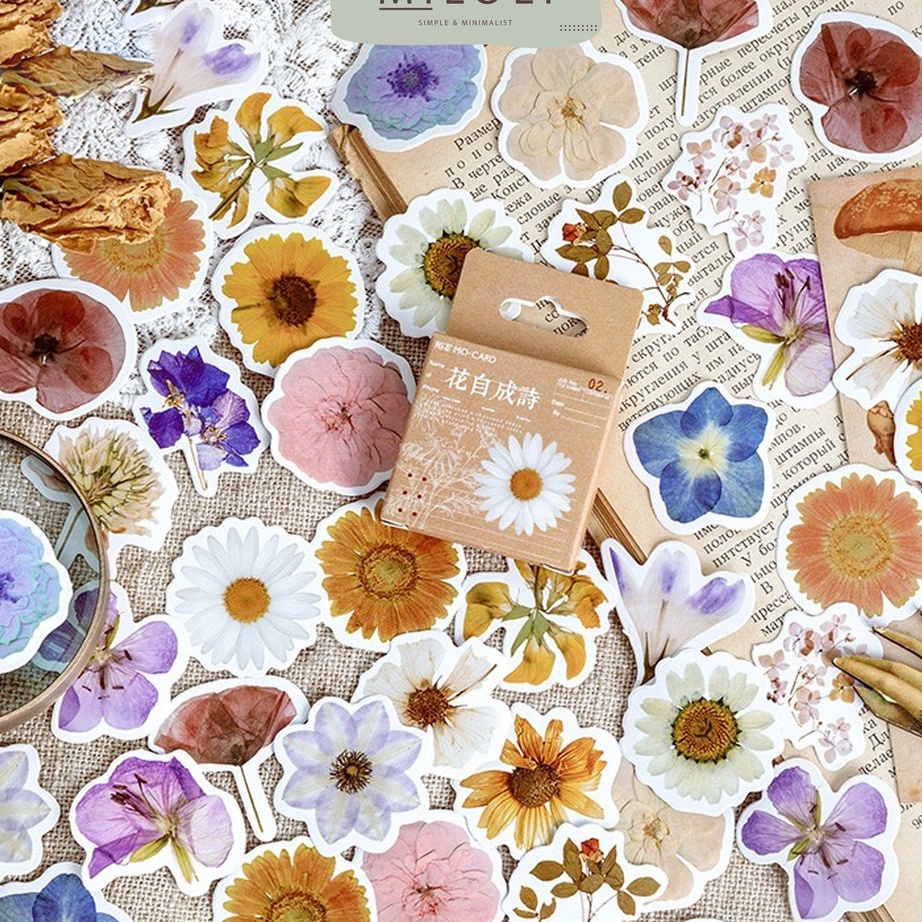 

Harga Termurah MILOLI 46 Pcs FLOWER Deco Sticker Planner DIY Scrapbook Stiker Bunga Dekor Kotak B3
