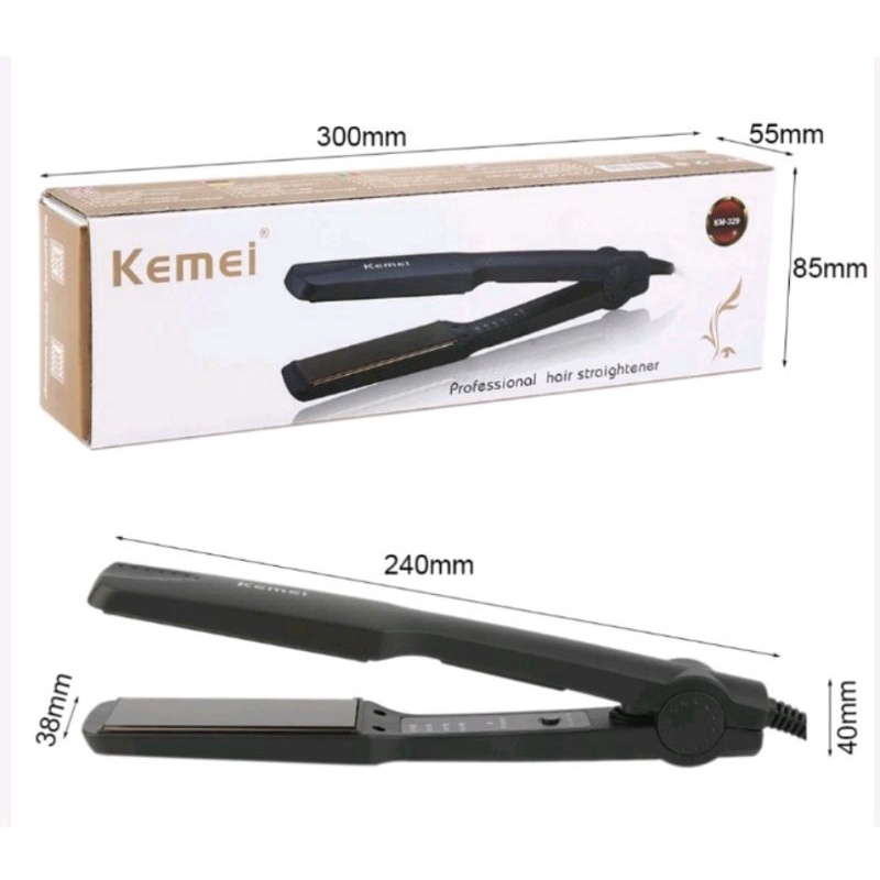 Original KEMEI KM 329catokan rambut catok special salon ALAT PELURUS RAMBUT CATOK KEMEI