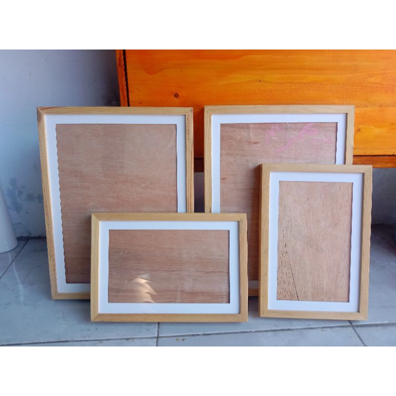 Pigura kayu /pigura Lis putih /pigura foto estetik