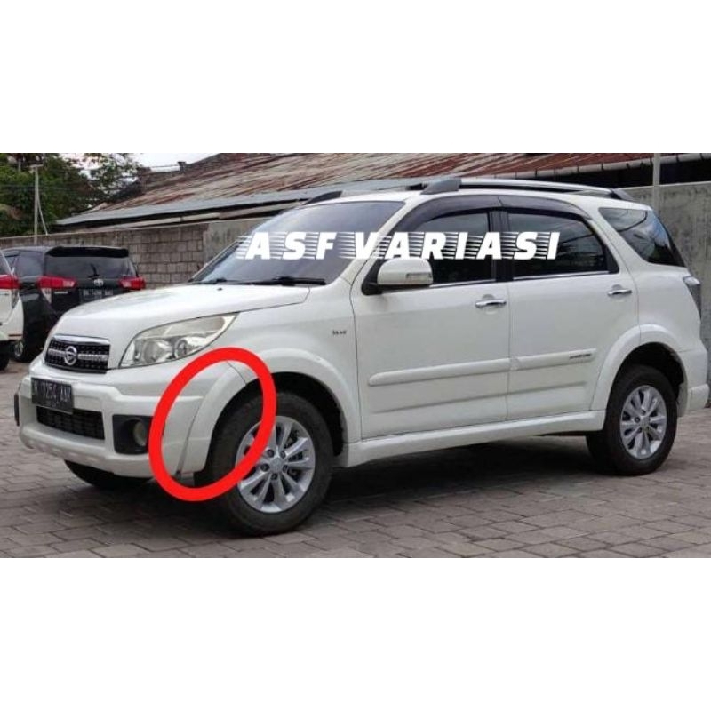 OVER FENDER OVERFENDER SAMBUNGAN BEMPER DEPAN TERIOS RUSH TX KONDE
