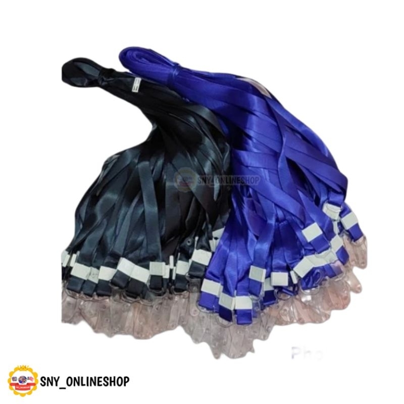 

10pcs Gantungan Tali ID Card Holder Lanyard Name Tag 2cm Nylon Jepit