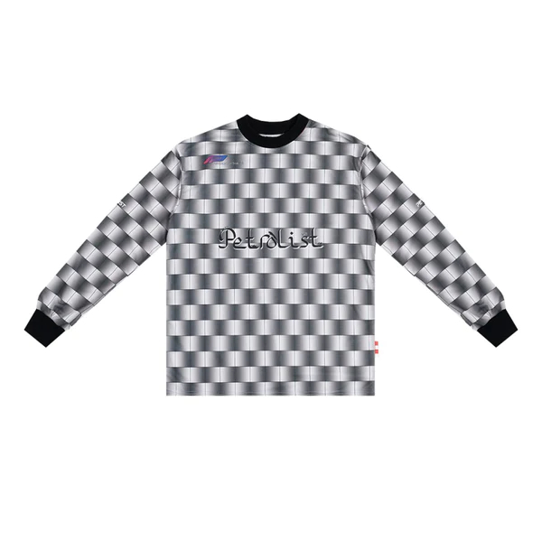 TEE - PETROLIST EXPOSED CARBON JERSEY LS - BLACK/WHITE