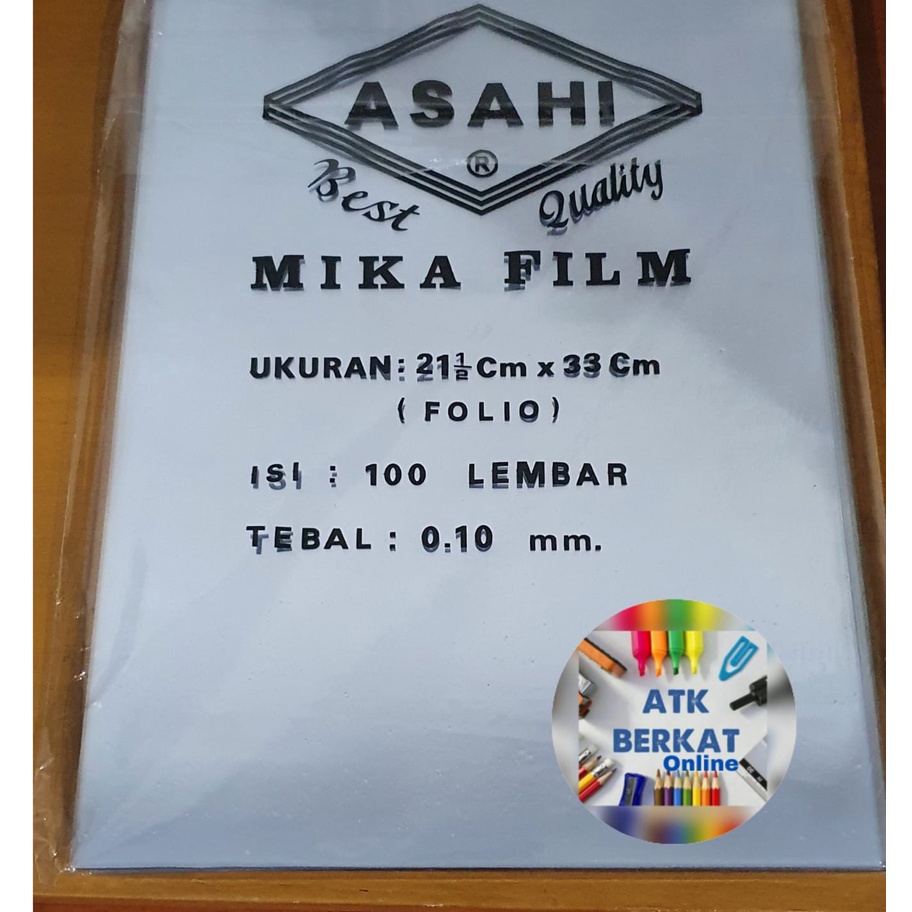 

Bayar Di Tempat Cover mika plastik jilid 1 mm FOLIO A4