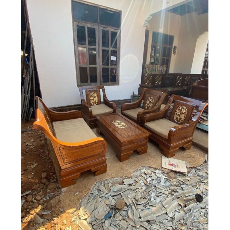 set kursi tamu set kursi tamu minimalis set kursi tamu kayu jati (FREE BUSA DUDUKAN)