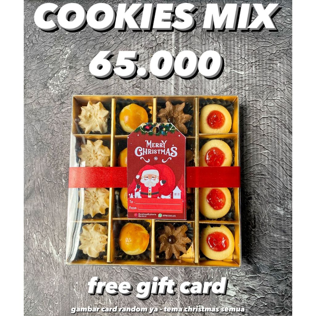 

Cookies Mix 4 Macam Hampers Natal / Christmas Edition - READY