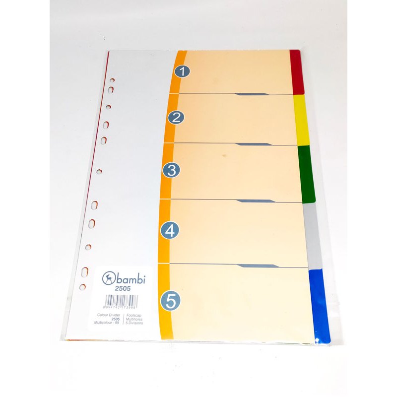 

Gramedia - Bambi - Divider & Indexes Colour 5 Section FC-2505