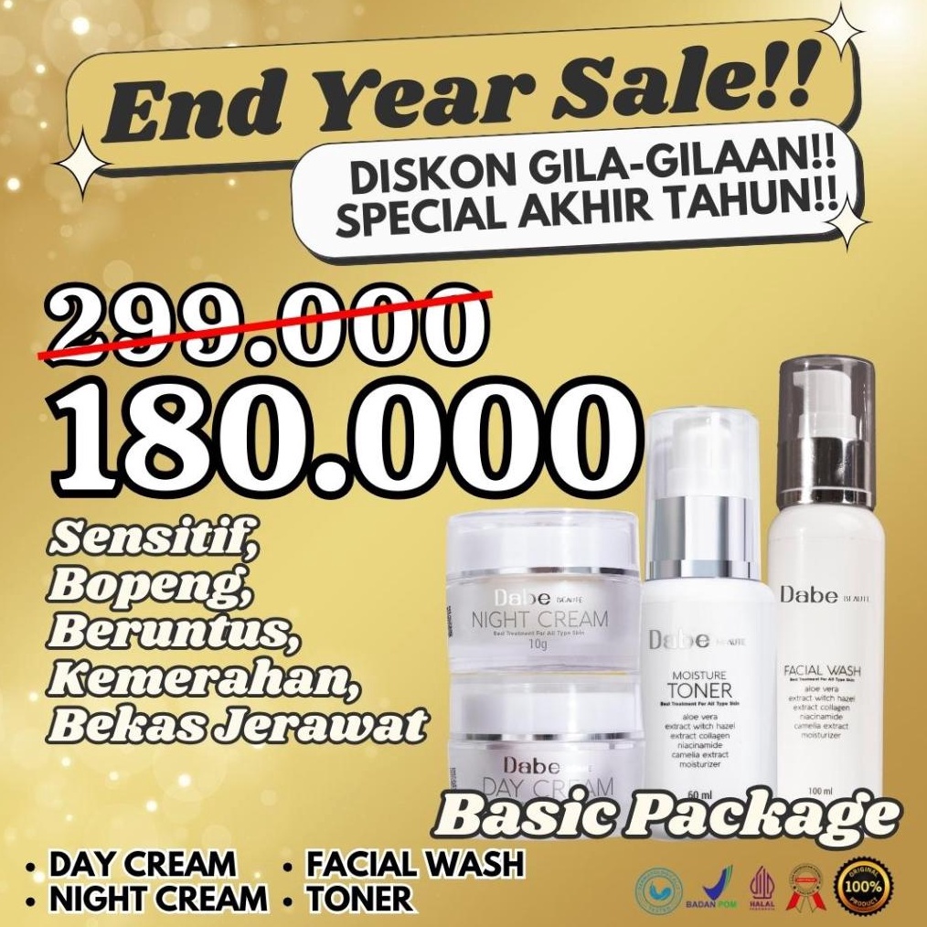 1212 Terlaris Basic Package Dabe Beaute serbuuu