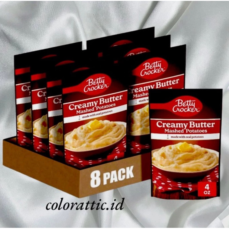 

BETTY CROCKER CREAMY BUTTER MASHED POTATOES 4 OZ PACKET - FROM USA