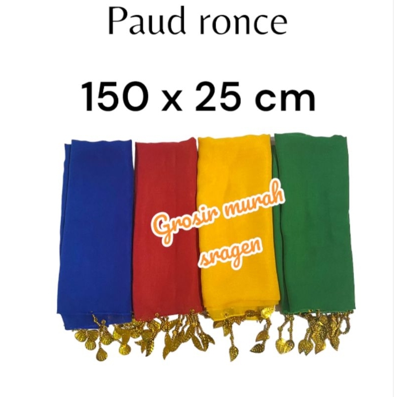 selendang anak ronce selendang tari murah selendang tari remo ronce 150x25cm anak tk