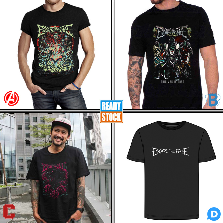 Kaos Escape The Fate Tshirt 100% Cotton