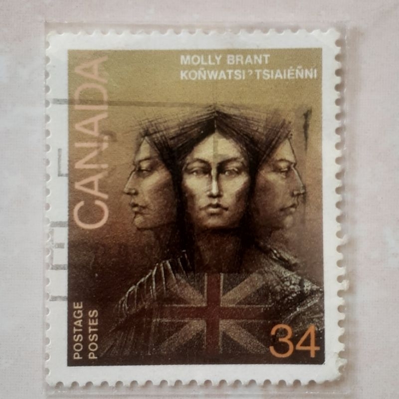 

Perangko Kanada 250th Birth Anniversary of Molly Brant (1736-1796) Tahun 1986