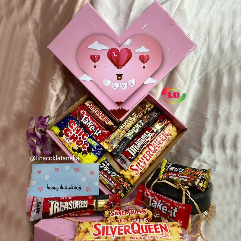 

Discount Today Paket Hampers Coklat Love mix