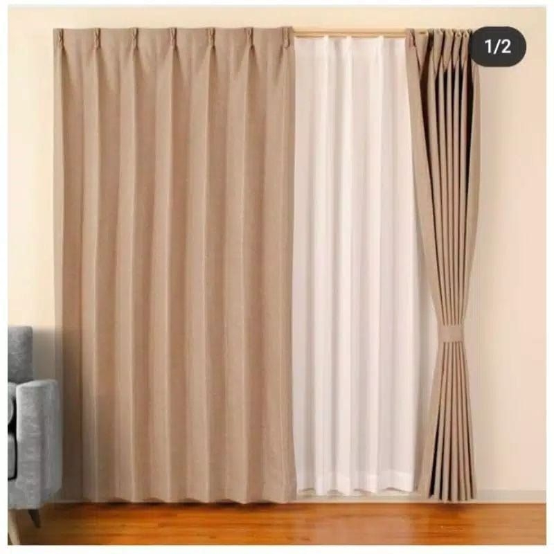 Gorden plisket blackout polos cantolan kawat S