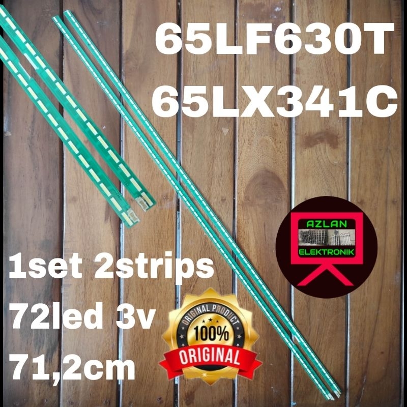 BACKLIGHT LED TV LG 65" 65LF630T 65LX341C 72LED BL LAMPU TV 65LF