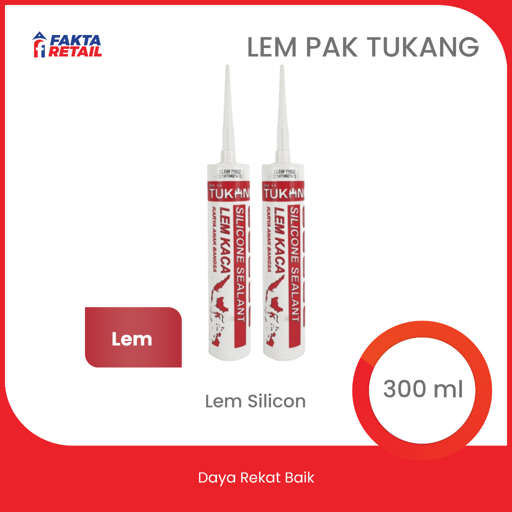 

Lem Silicon Pak Tukang 300 ml