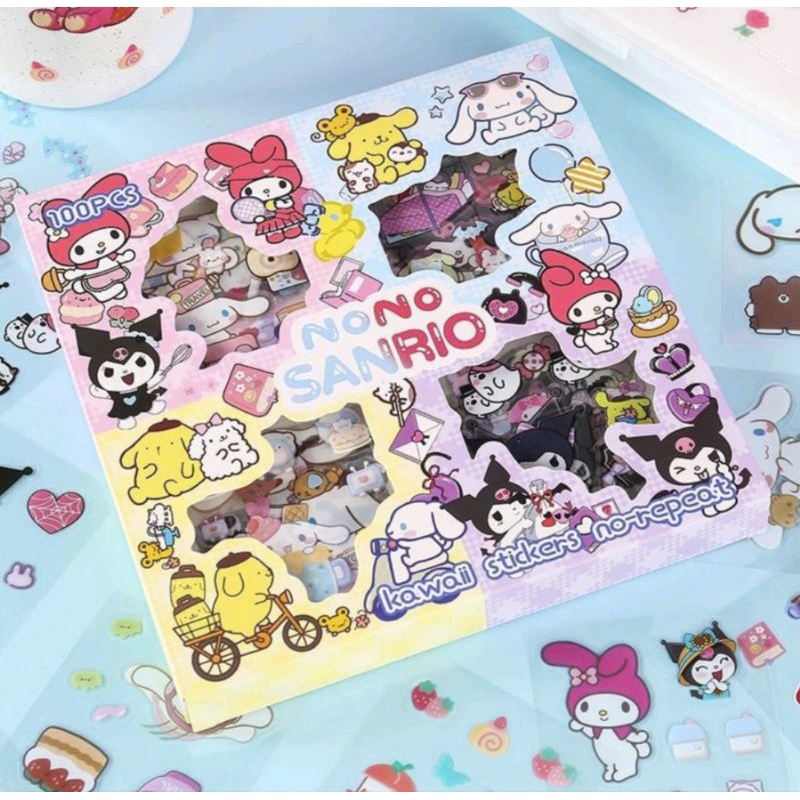 

Stiker 2D Momo Sunrio isi 100pc/Sunrio Stiker Terbaru