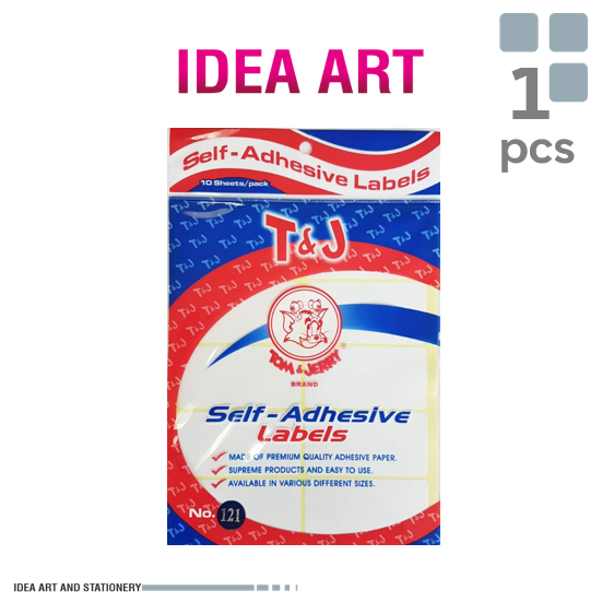 

T&J Labels Stiker Putih No. 121 / pack
