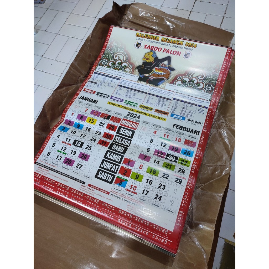

!!!! PROMO KALENDER SABDO PALON 2024 - KALENDER JAWA PRIMBON BEST SELLER
