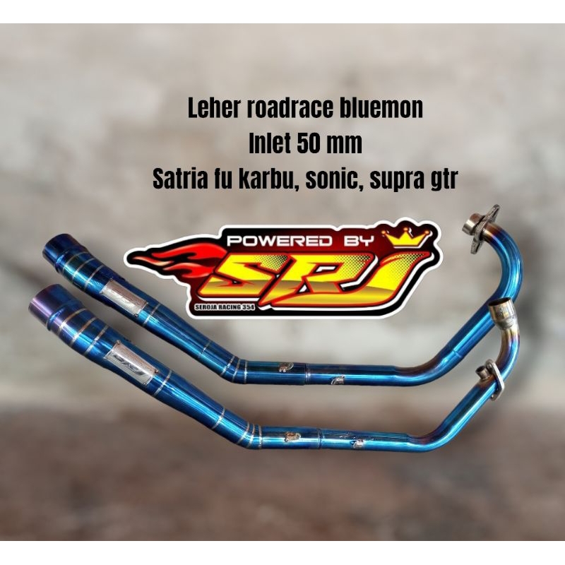leher pipa leheran header Knalpot racing satria fu f150 sonic 150 r supra gtr roadrace inlet 50 mm n