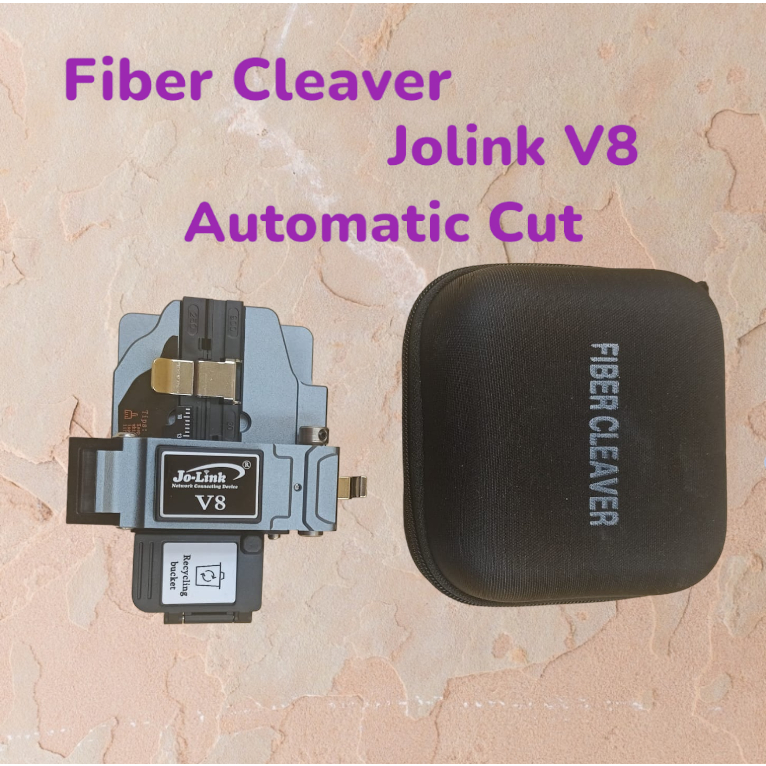 Fiber Cleaver V8 Jolink Automatic Cut (Pemotong Kabel FO)