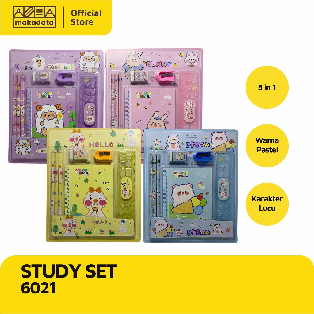 

STATIONERY SET / STUDY SET / PAKET ALAT TULIS KARAKTER 6021 MURAH