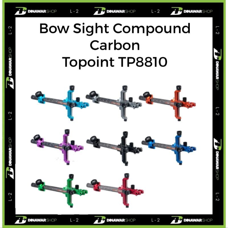 Bow Sight Carbon Target Compound TP8810 Topoint