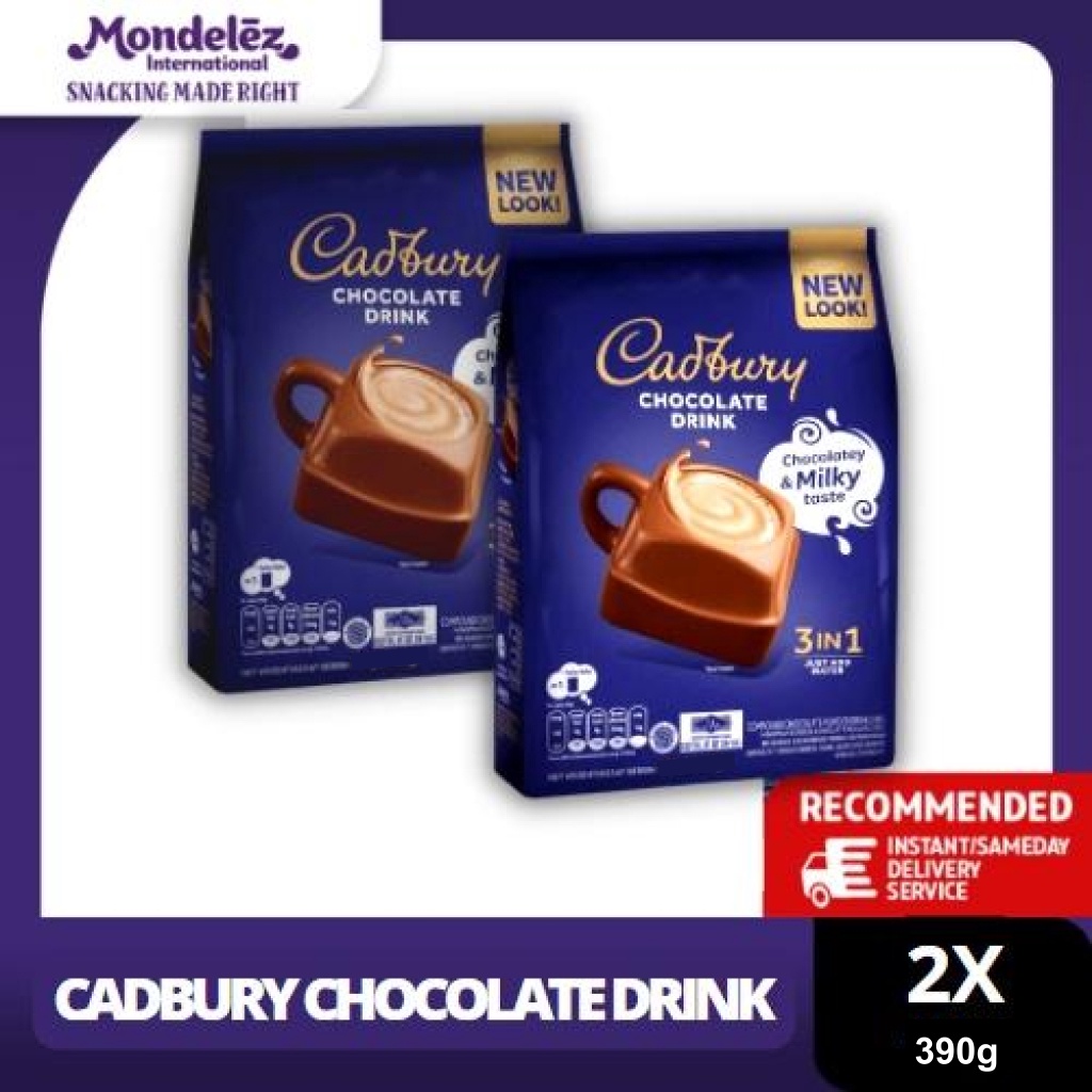 

Mall Cadbury Hot Chocolate Drink 3 in 1 Regular 39g minuman coklat premium twinpack