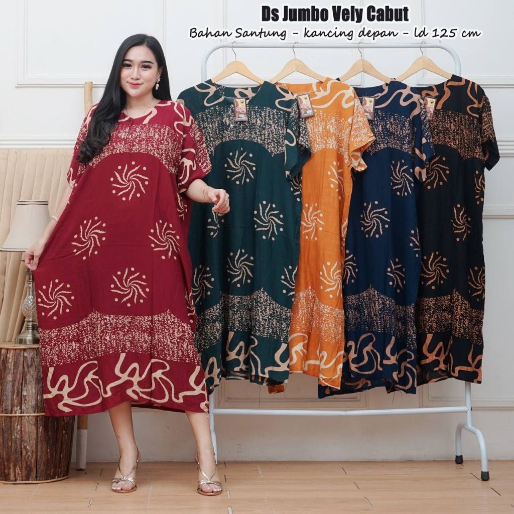 [BB] Daster Jumbo Kekinian Daster Jumbo busui viral Daster Jumbo Panjang Motif Bunga/Batik