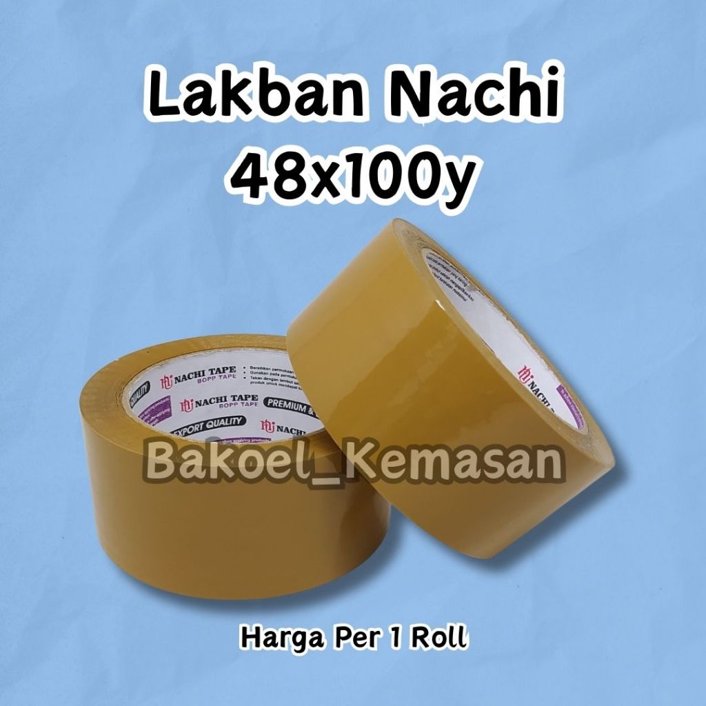 Lakban Bening - Nachi Bening - Nachi Coklat - Isolasi Bening
